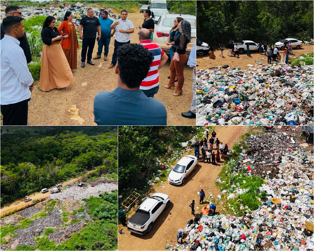 VISITA TÉCNICA DOS SECRETARIOS E VEREADORES NO LIXÃO DO MUNICÍPIO